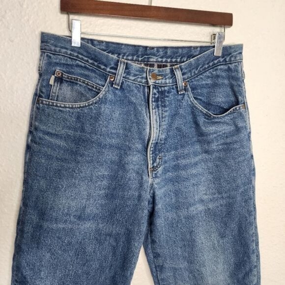 L.L. Bean Double L Flannel Lined Clasic Fit Jeans Men's Size 34x32 - Picture 3 of 9